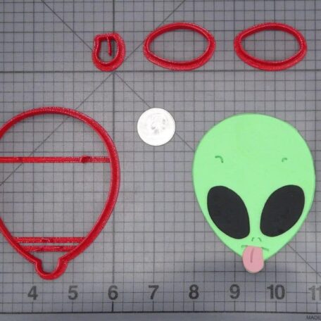 Alien Head 266-I336 Cookie Cutter Set