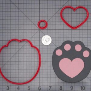 Cat Paw Heart 266-I231 Cookie Cutter Set