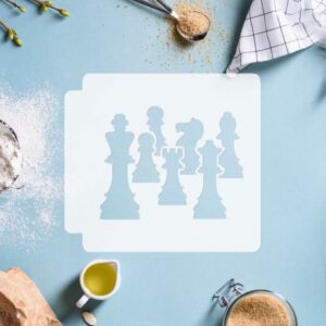Chess Pieces 783-H518 Stencil