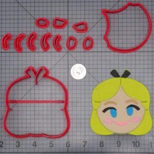 Disney Emoji - Alice in Wonderland - Alice Head 266-I292 Cookie Cutter Set