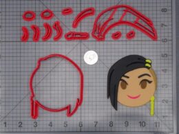 Disney Emoji - Raya and the Last Dragon - Namaari Head 266-I326 Cookie Cutter Set