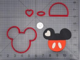 Mickey Mouse with Heart 266-I425 Cookie Cutter Set