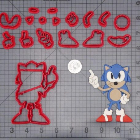 Sonic the Hedgehog Body 266-I357 Cookie Cutter Set