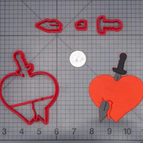 Stabbed Heart 266-I230 Cookie Cutter Set
