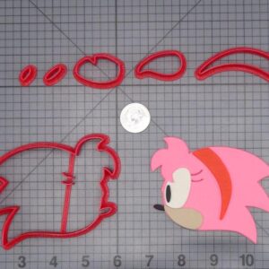 Sonic the Hedgehog - Amy Head 266-I630 Cookie Cutter Set