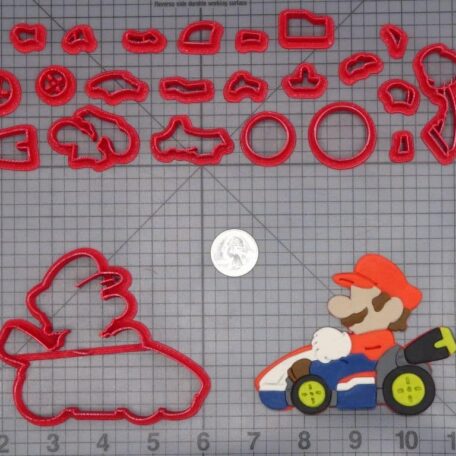Super Mario - Mario in Kart 266-I673 Cookie Cutter Set