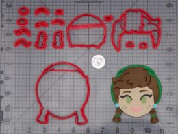 Disney Emoji - Turning Red - Miriam Head 266-I315 Cookie Cutter Set