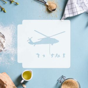 Helicopter Soldier Drop 783-H549 Stencil