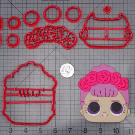LOL Surprise Doll - Sugar Queen Head 266-I860 Cookie Cutter Set