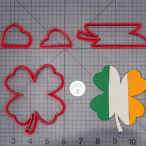 St Patricks Day - Irish Four Leaf Clover 266-I574 Cookie Cutter Set