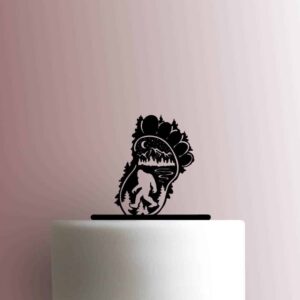 Bigfoot in Forest 225-B546 Cake Topper
