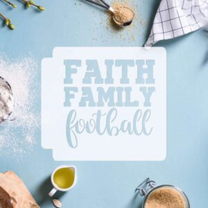 Faith Family Football 783-H728 Stencil