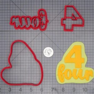 Four Worded Number 266-J106 Cookie Cutter Set