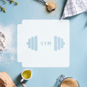 Gym Weights 783-H669 Stencil