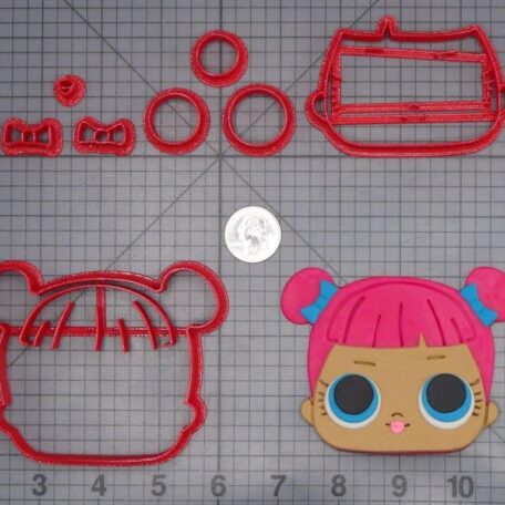 LOL Surprise Doll - Space Buns Head 266-I946 Cookie Cutter Set