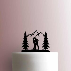 Mountains Gay Couple 225-B614 Cake Topper
