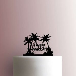 Palm Trees Happy Anniversary 225-B623 Cake Topper