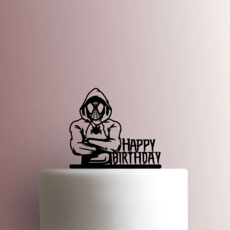 Spiderman in Sweater Happy Birthday 225-B628 Cake Topper