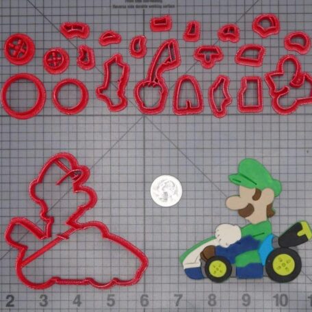 Super Mario - Luigi in Kart 266-I875 Cookie Cutter Set