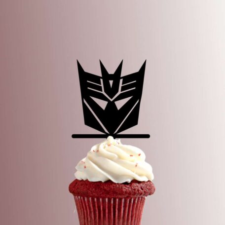 Transformers - Decepticon Symbol 228-687 Cupcake Topper