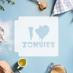 Halloween - I Love Zombies 783-H821 Stencil
