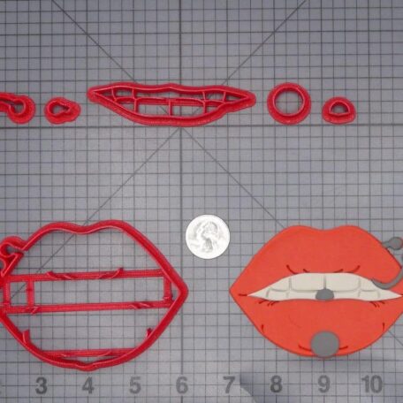 Lips with Piercing 266-I891 Cookie Cutter Set