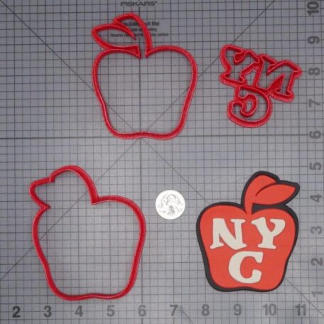 New York City NYC Apple 266-I967 Cookie Cutter Set