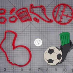 Soccer Ball with Cleat 266-J070 Cookie Cutter Set