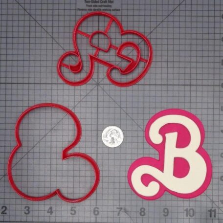 Barbie B Logo 266-J420 Cookie Cutter Set