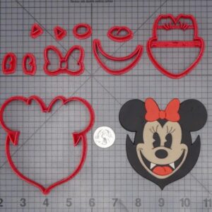 Halloween - Minnie Mouse Vampire Head 266-J259 Cookie Cutter Set