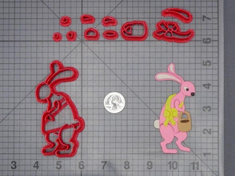 Easter Bunny Body Cookie Cutter - 4.25" Tin Cutter Made In USA - View #11