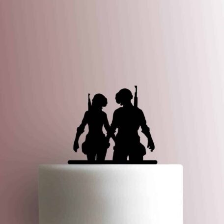 PUBG Player Unknowns Battlegrounds Couple 225-B583 Cake Topper