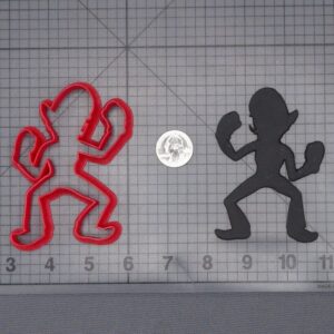 Super Mario - Waluigi Body 266-J222 Cookie Cutter Silhouette