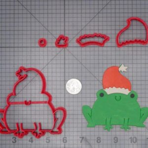 Christmas - Frog with Santa Hat 266-J402 Cookie Cutter Set