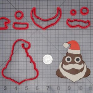Christmas - Poop Santa Claus 266-J405 Cookie Cutter Set