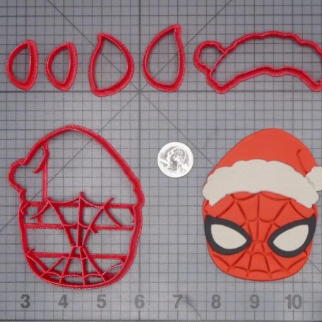 Christmas - Spiderman with Santa Hat 266-J452 Cookie Cutter Set