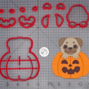 Halloween - Pug Dog in Jack O Lantern 266-J297 Cookie Cutter Set