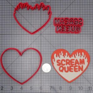 Halloween - Scream Queen Heart 266-J369 Cookie Cutter Set