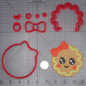 Christmas - Gingerbread Girl Head 266-J492 Cookie Cutter Set