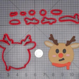 Christmas - Reindeer Head 266-J437 Cookie Cutter Set