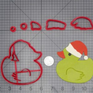 Christmas - Rubber Duck with Santa Hat 266-J435 Cookie Cutter Set
