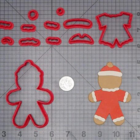 Christmas - Santa Gingerbread 266-J440 Cookie Cutter Set
