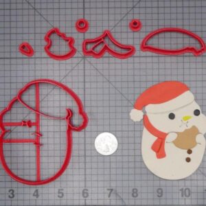 Christmas - Snowman Eating Cookie 266-J438 Cookie Cutter Set