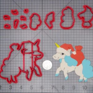 Christmas - Unicorn Santa 266-J511 Cookie Cutter Set