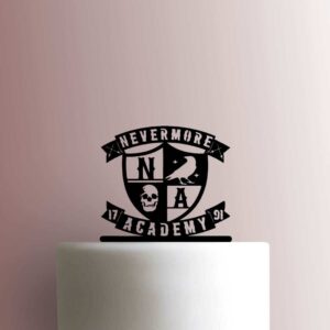 Wednesday - Nevermore Academy Crest 225-B606 Cake Topper