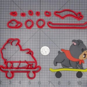 Bulldog on Skateboard 266-J515 Cookie Cutter Set