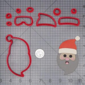Christmas - Santa Claus Head 266-J439 Cookie Cutter Set