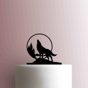 Wolf Howling 225-B639 Cake Topper