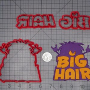 Big Hair Logo 266-J681 Cookie Cutter Set