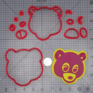 Kanye West College Dropout Bear Head 266-J688 Cookie Cutter Set
